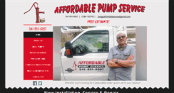 Desktop Screenshot of affordablepumpservice.net