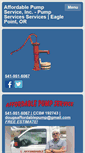 Mobile Screenshot of affordablepumpservice.net
